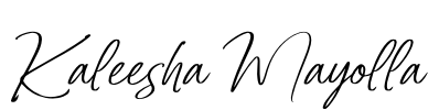 Kaleesha Mayolla Font Image