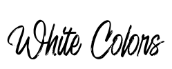 White Colors Font Image