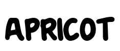 Apricot Font Image