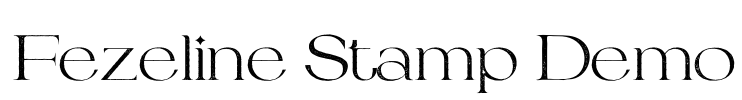 Fezeline Stamp Demo Font Image