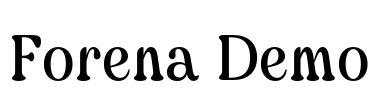 Forena Demo Font Image