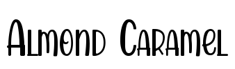Almond Caramel Font Image