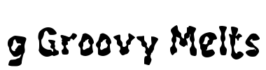 g Groovy Melts Font Image