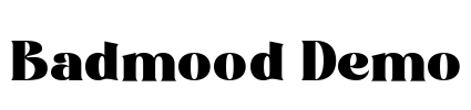 Badmood Demo Font Image