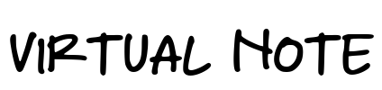 Virtual Note Font Image