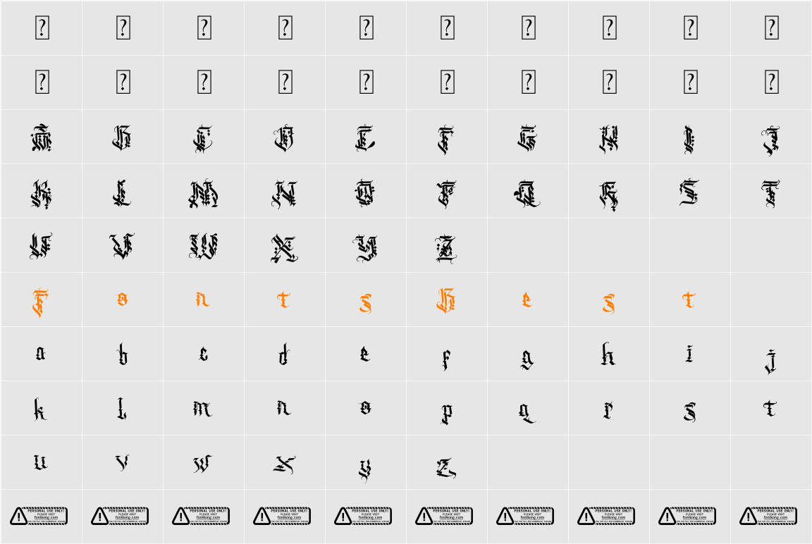 Blackhunter Character Map