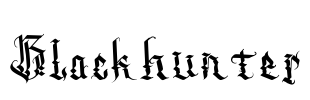 Blackhunter Font Image