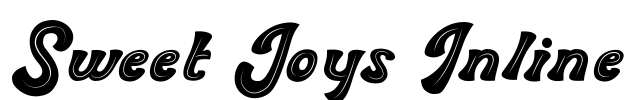 Sweet Joys Inline Font Image