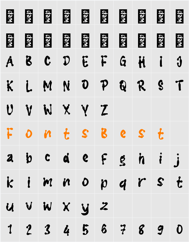 g Gatink Character Map