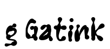 g Gatink Font Image