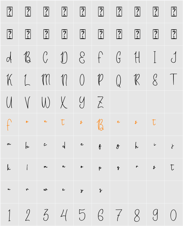 Akastar - Personal Use Character Map