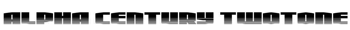 Alpha Century Twotone Font Image