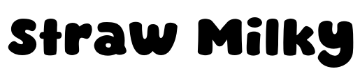 Straw Milky Font Image