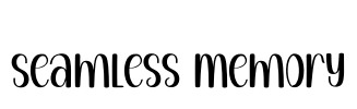 Seamless Memory Font Image