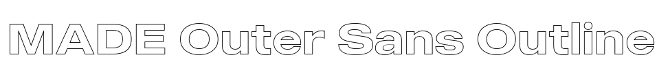 MADE Outer Sans Outline
