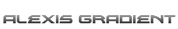 Alexis Gradient Font Image