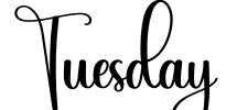 Tuesday Font Image