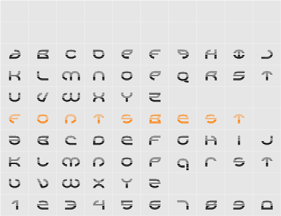 Aetherfox Gradient Character Map