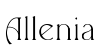 Allenia Font Image