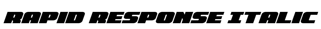 Rapid Response Italic
