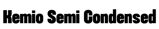 Kemio Semi Condensed