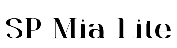 SP Mia Lite Font Image