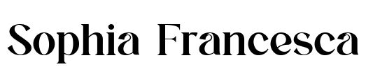 Sophia Francesca Font Image