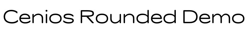 Cenios Rounded Demo Font Image