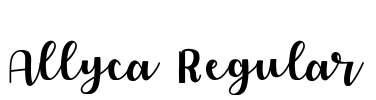 Allyca Regular Font Image