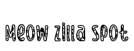 Meow Zilla Spot Font Image