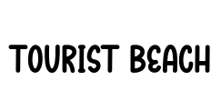 Tourist Beach Font Image