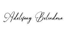 Adelifany Belindara Font Image