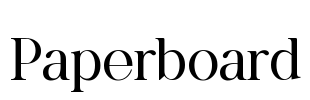 Paperboard Font Image