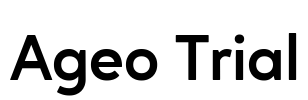 Ageo Trial Font Image