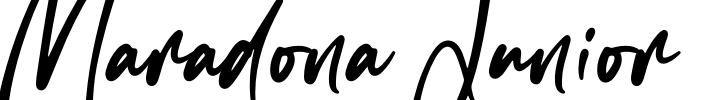 Maradona Junior Font Image