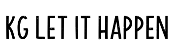 KG Let It Happen Font Image