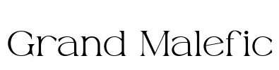 Grand Malefic Font Image