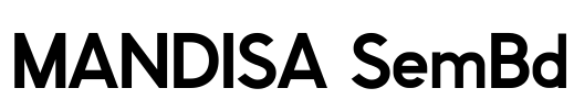 MANDISA SemBd Font Image
