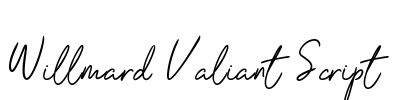 Willmard Valiant Script Font Image