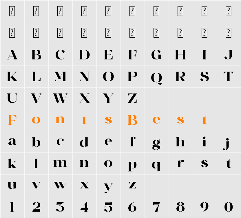 Megisha Character Map