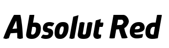 Absolut Red Font Image