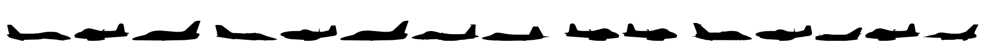 Air Force II Solid Font Image