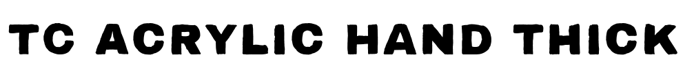 TC Acrylic Hand Thick Font Image