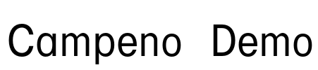 Campeno Demo Font Image