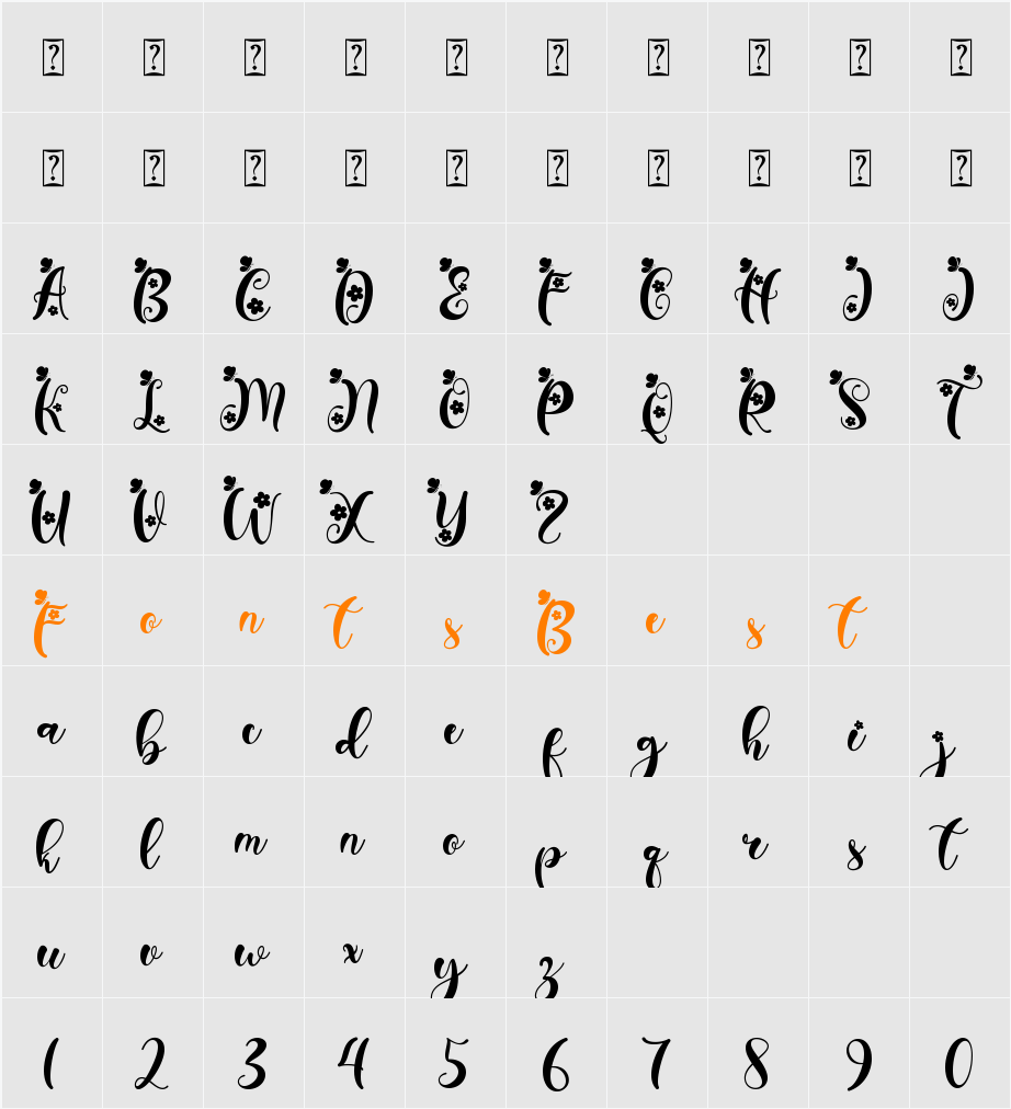 Janetha Spring Character Map