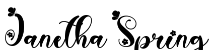 Janetha Spring Font Image