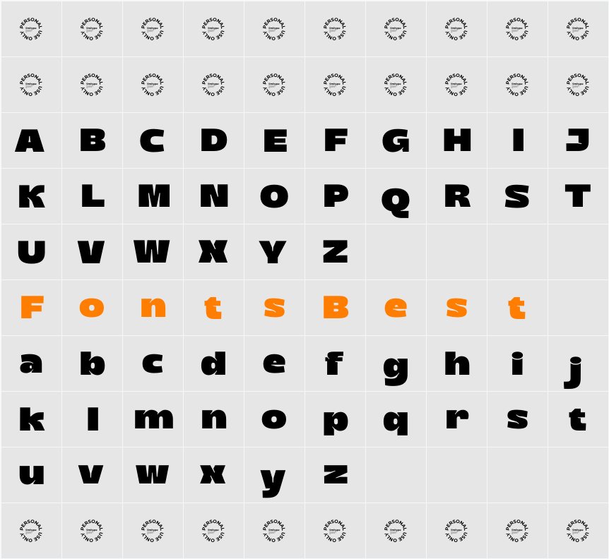 Bionix Fat Character Map