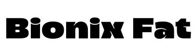 Bionix Fat Font Image