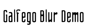 Galfego Blur Demo Font Image