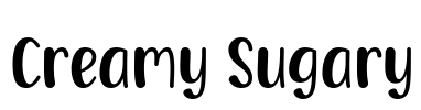 Creamy Sugary Font Image